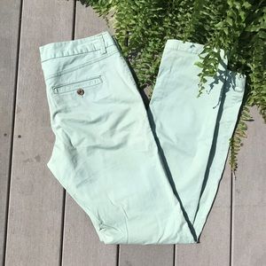 Mint Green Khaki Straight Leg Pants